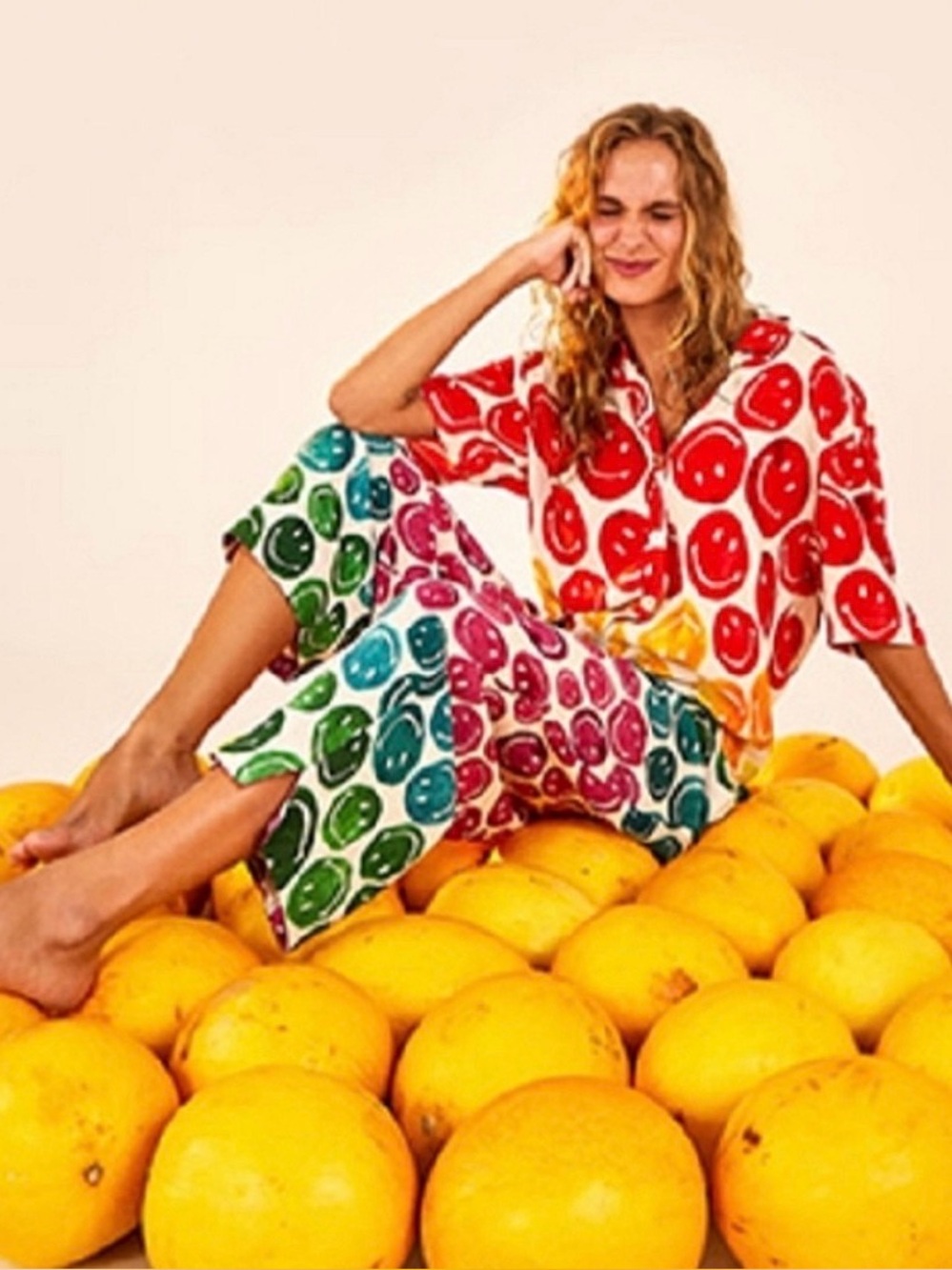 Smiley rainbow Farm Rio jumpsuit  multicolor medium